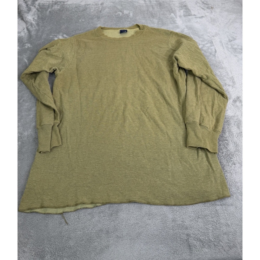 Vintage 90s Duofold Thermal Long Sleeve T Shirt Men's Size XL Green